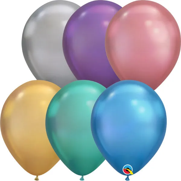 11 inch QUALATEX CHROME - ASSORTED