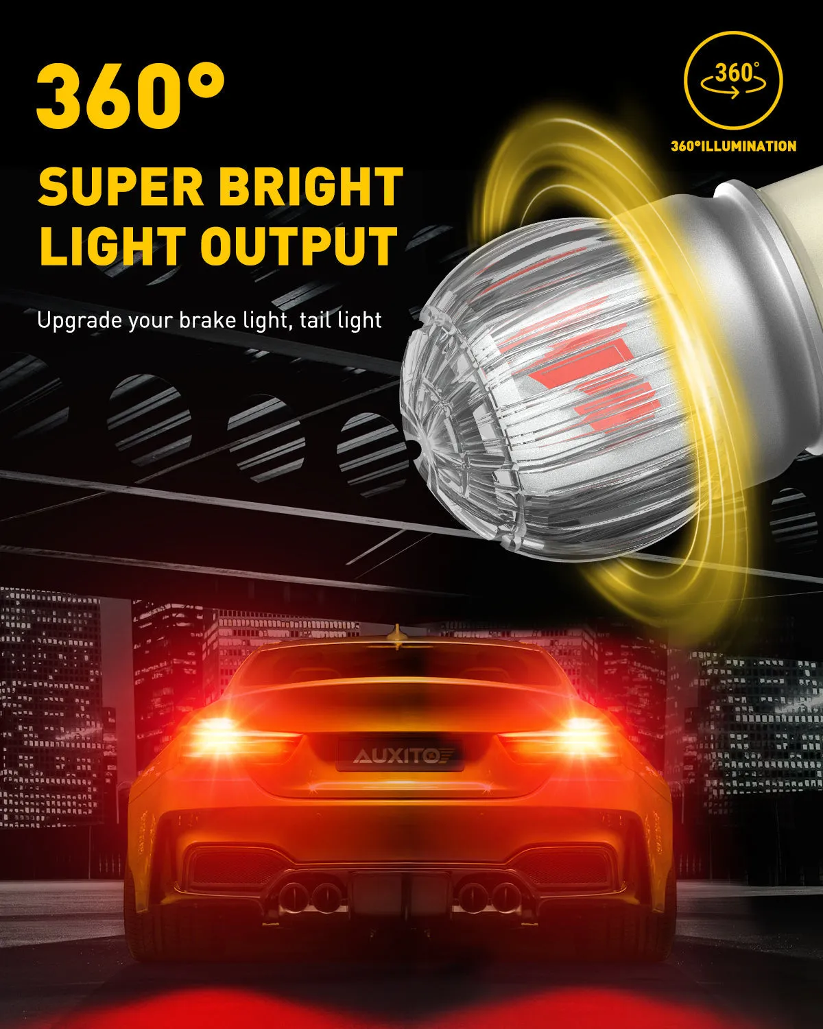 2023 Upgraded 1157 LED Bulbs Red Brake Light