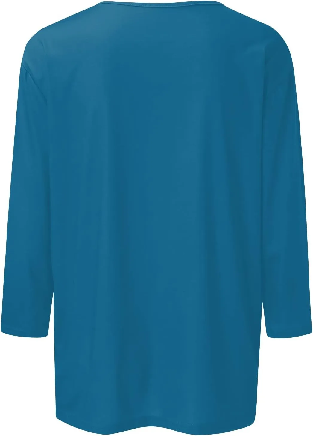 3/4 Sleeve Tops for Women,Casual Summer T Shirts Trendy V Neck Lightweight Soft Plain Tee Loose Fit Tunic Blouse