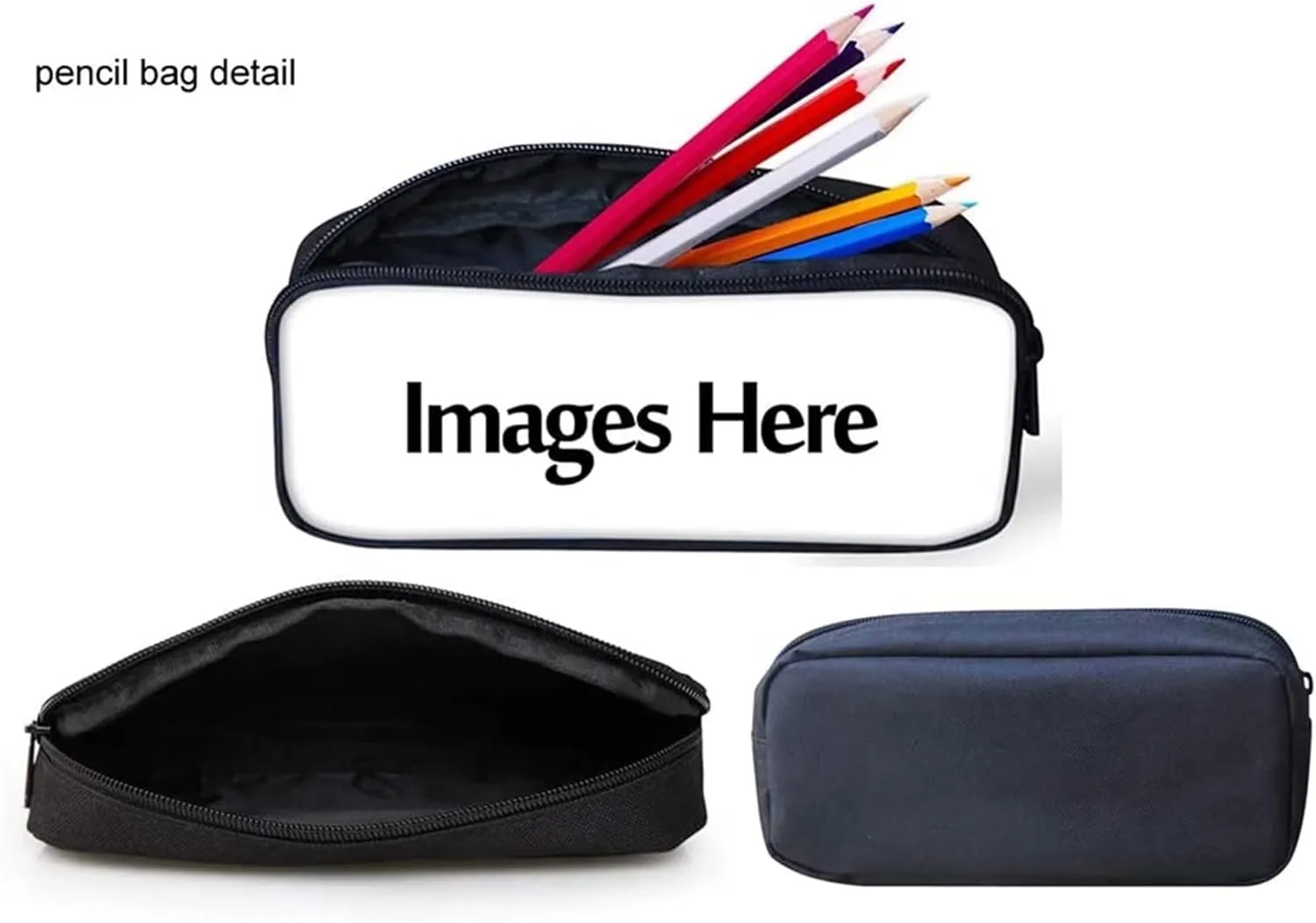 3PCS Travel Backpack Set, Includes Lunch Bag Pencil Case Boys School Backpacks Travel Rucksack Book Bag Big Capacity Shoulder Bag for Girls Teens, Colorful Astronaut