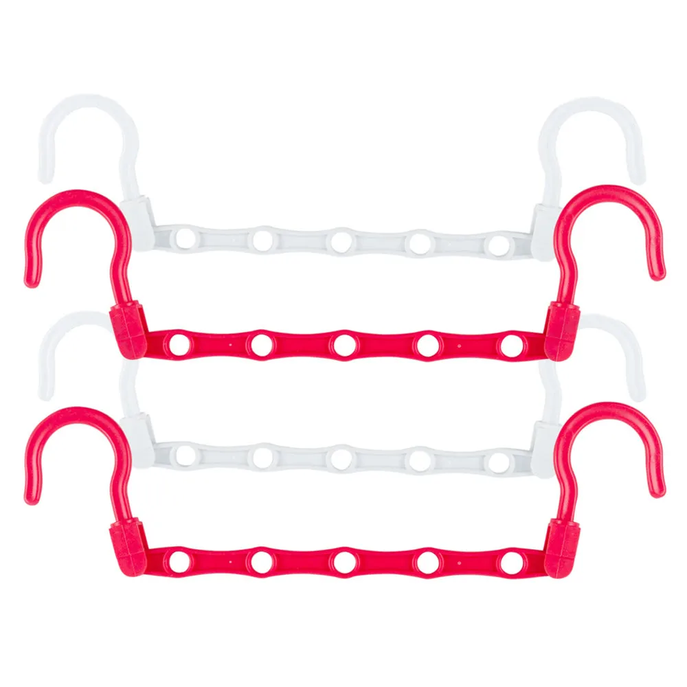 4x Hangers Space Saving Clothes Closet Rack Organizer Hook Saver Fold Seen On TV