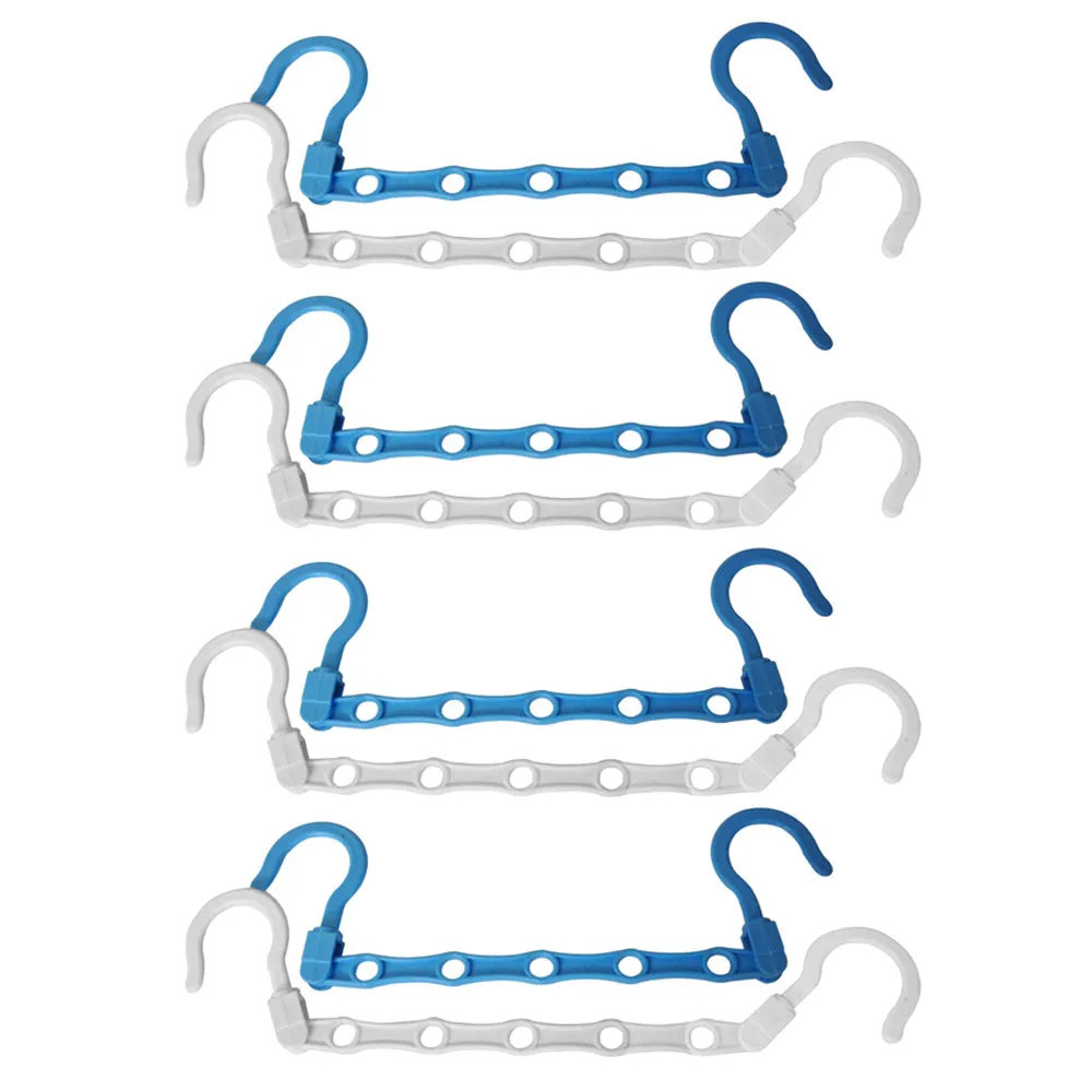 8x Hangers Space Saving Clothes Closet Rack Organizer Hook Saver Fold Seen On TV