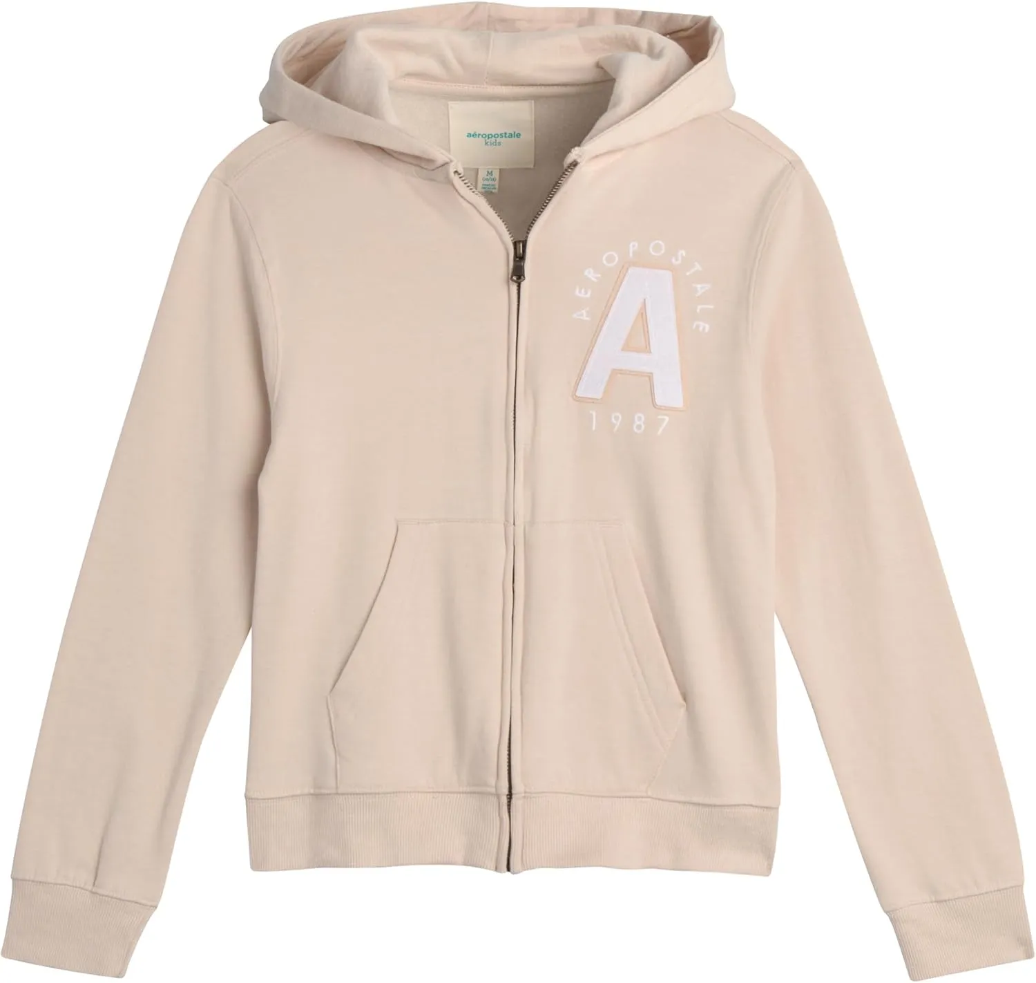 AEROPOSTALE Girls' Sweatshirt - Fleece Zip Up Hoodie Sweatshirt - Girls Fashion Hooded Sweatshirt (7-16)