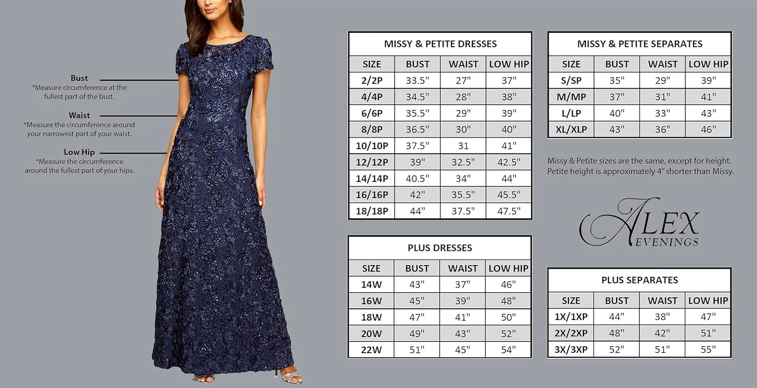 Alex Evenings Women's Dress with Keyhole Cutout (Petite and Regular)