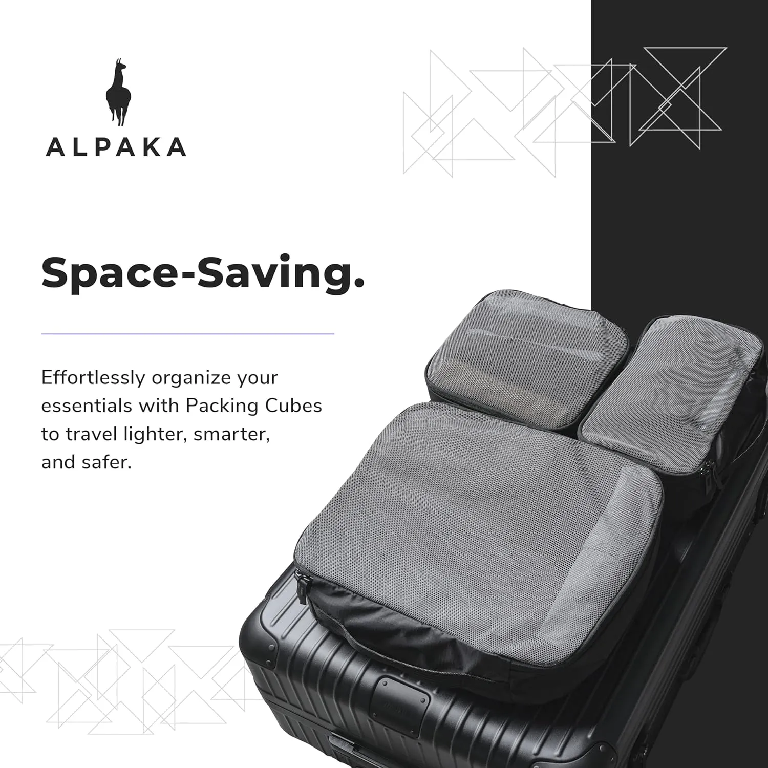 ALPAKA Packing Cube Collection - Small, Medium, and Large Packing Cubes for Travel - Green Weatherproof Fabric Protects Clothes, Shoes, and Gear