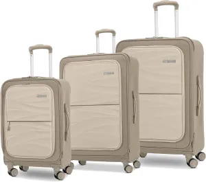 American Tourister Cascade Softside 4 Wheel Spinner, TSA Lock, Lightweight Suitcase, Men and Women