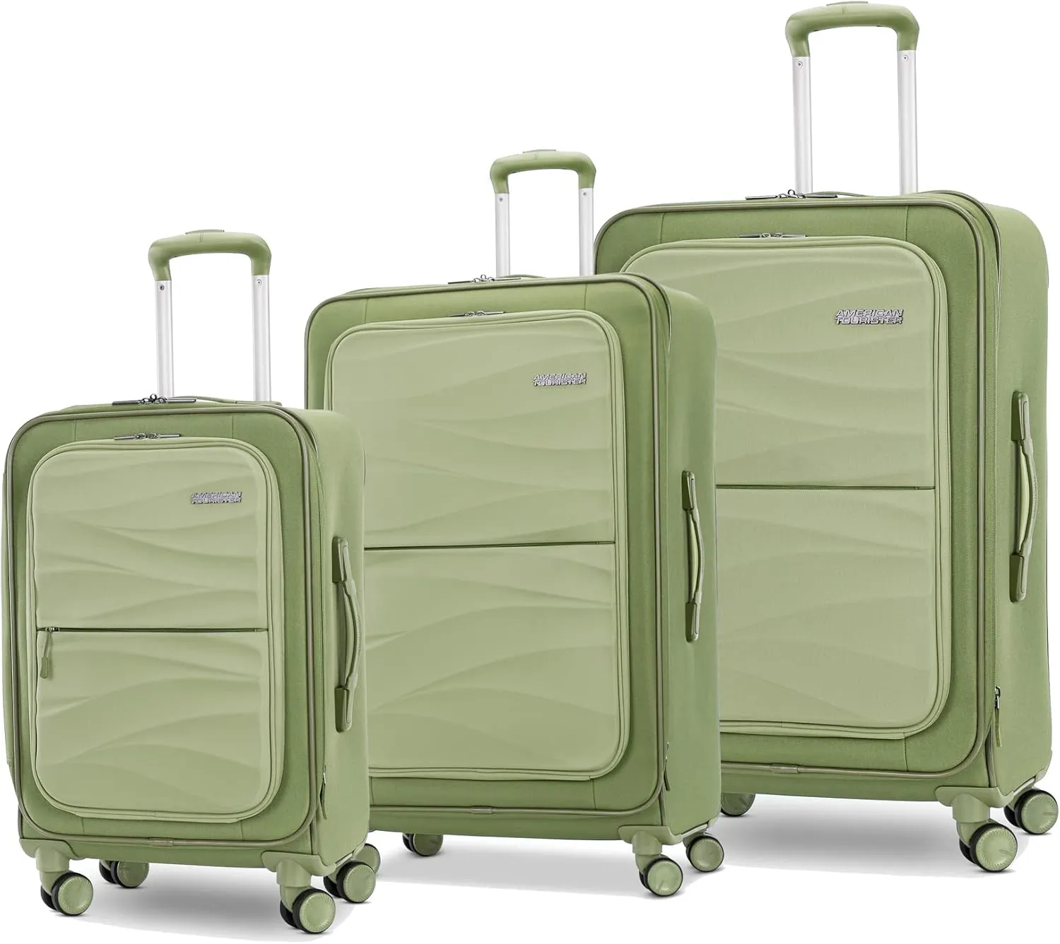 American Tourister Cascade Softside 4 Wheel Spinner, TSA Lock, Lightweight Suitcase, Men and Women