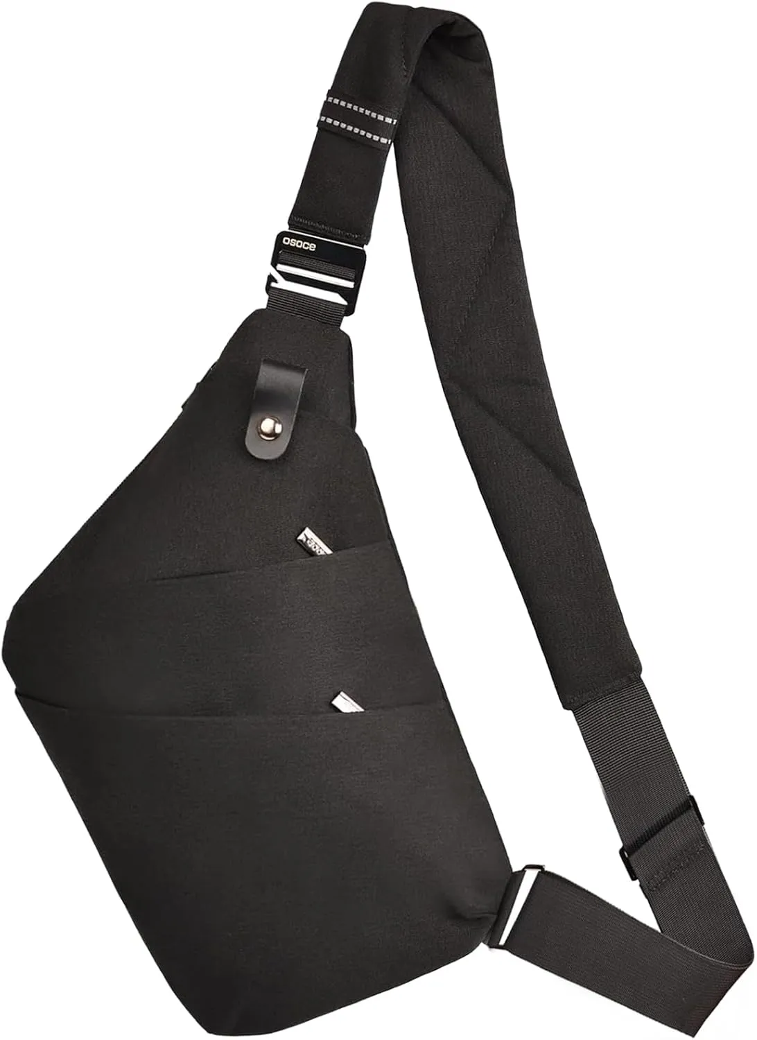 Anti Theft Crossbody Bags for Women and Men, Sling Bag for Women and Men, Waterproof Wander Bag for Sports, Hiking, Travel  1.0S Black