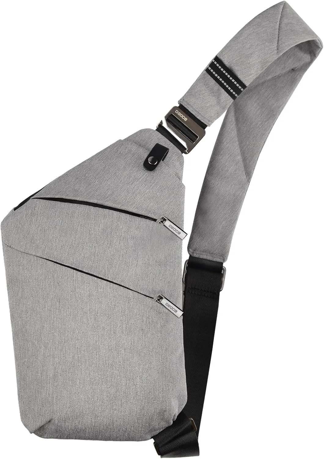 Anti Theft Crossbody Bags for Women and Men, Sling Bag for Women and Men, Waterproof Wander Bag for Sports, Hiking, Travel, 1.0S Light Grey