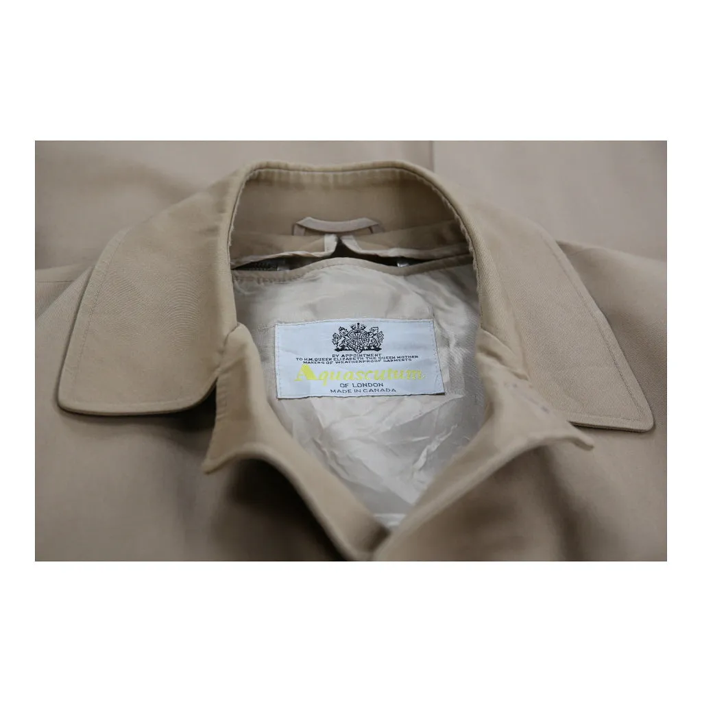 Aquascutum Trench Coat - 2XL Beige Cotton
