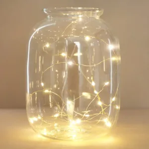 Battery Powered LED Gold Wire String Lights