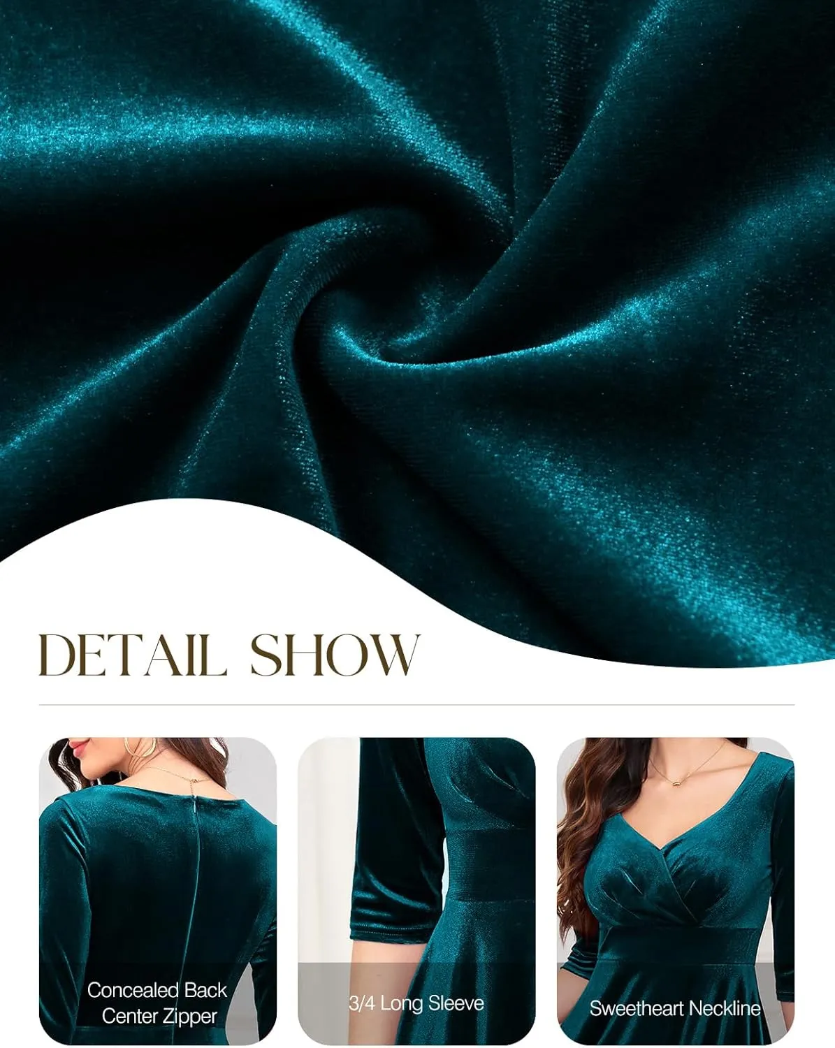 Bbonlinedress Women Vintage Cocktail Dress 1950s Formal Wedding Party 50s 60s Retro Rockabilly Swing Dress