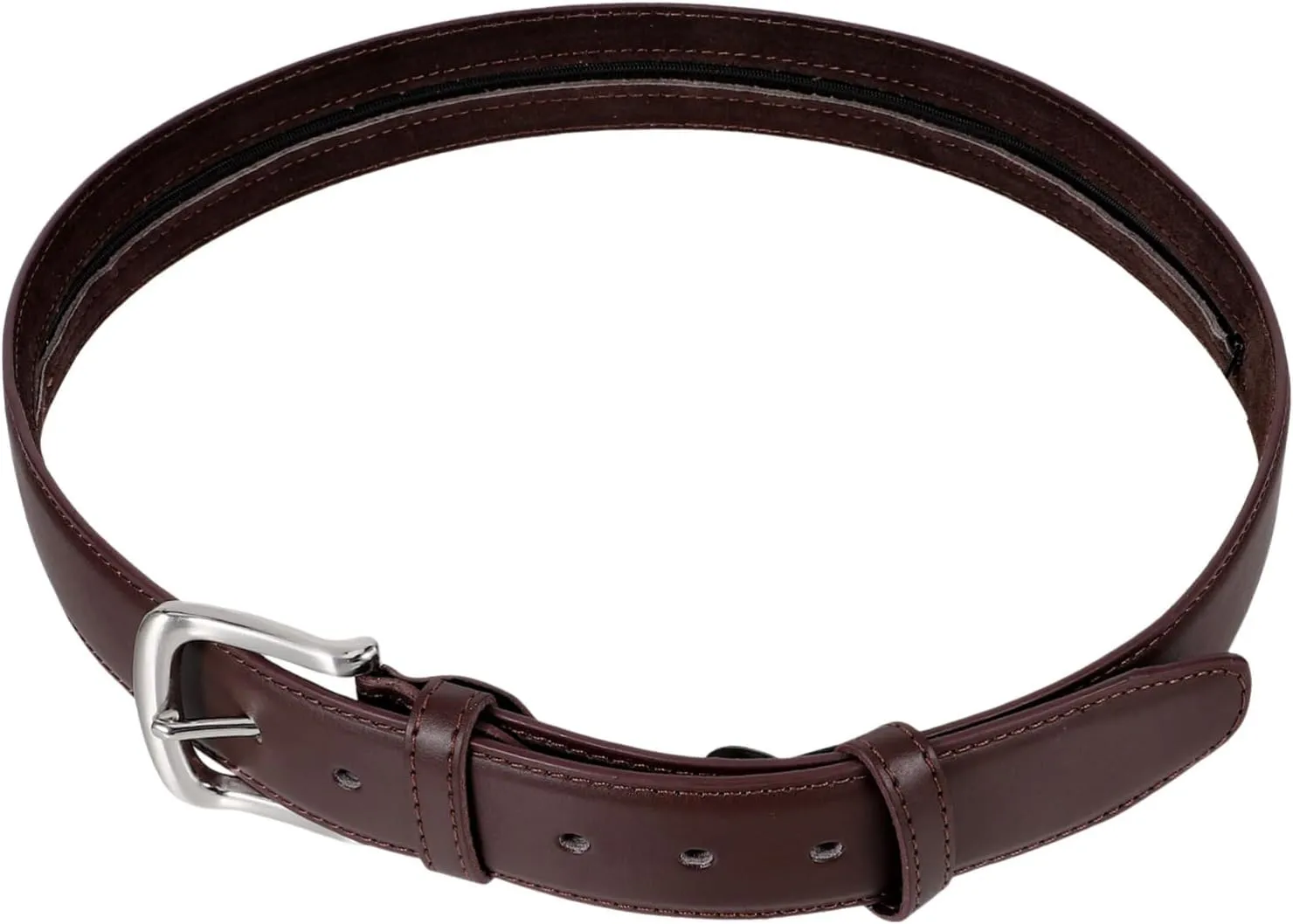 BESPORTBLE Concealed Wallet Belt Adjustable Hidden Waist Pouch Secret Money Storage Belt Stylish Pu Material