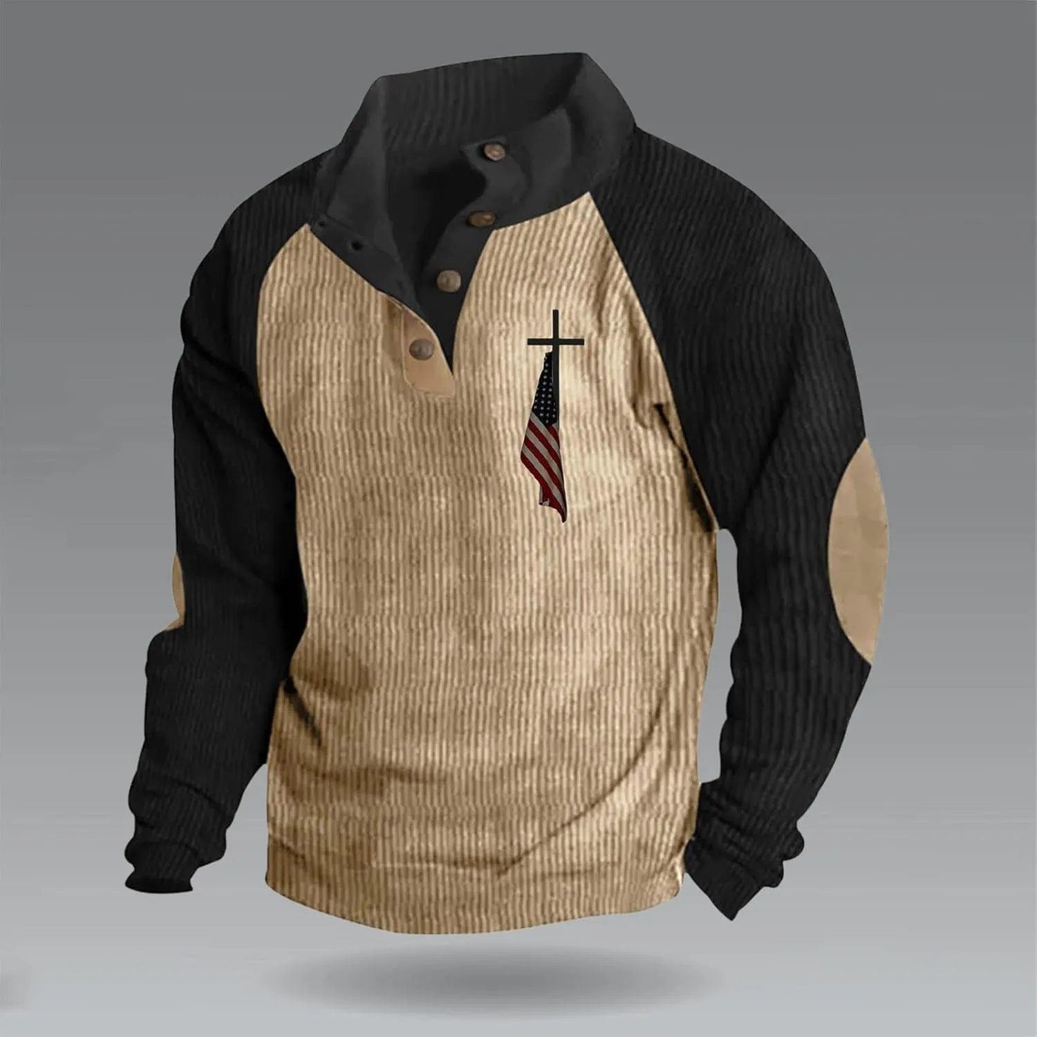 Big And Tall Hoodies For Men Independence Day Casual Fashion Soft And Comfortable Small Print Long Fleece Jacket Men