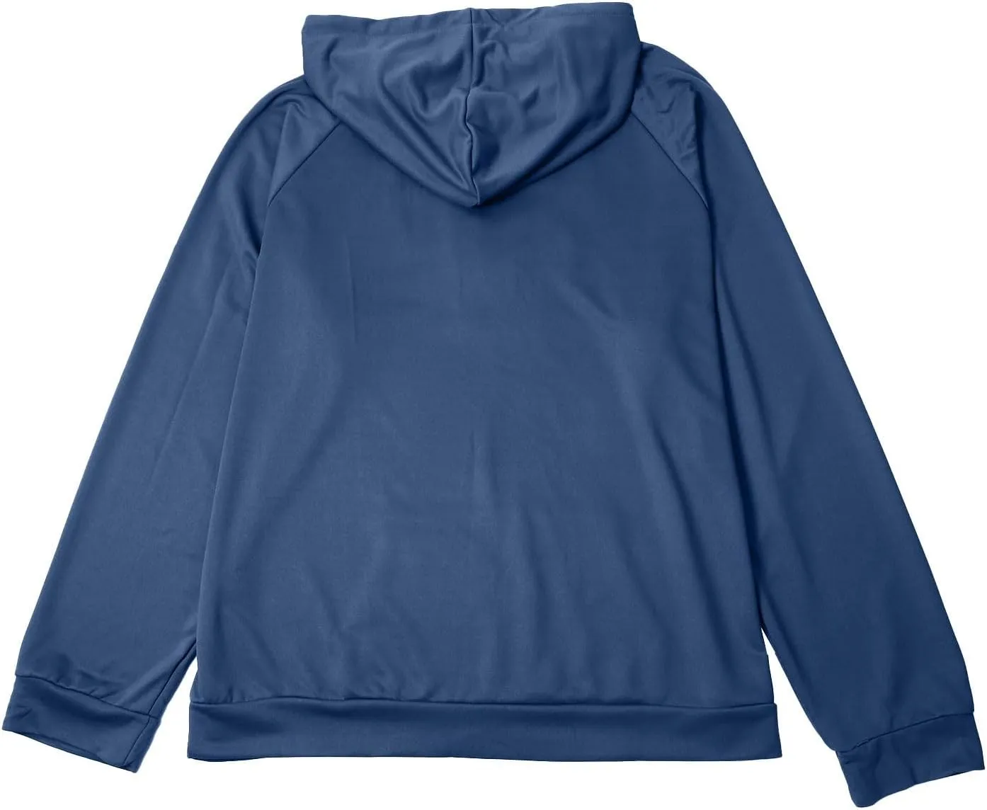 Big And Tall Men's Blue Cotton/Polyester Classic Hooded Sweatshirt