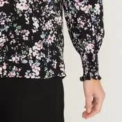Blossoms High Neck Blouse
