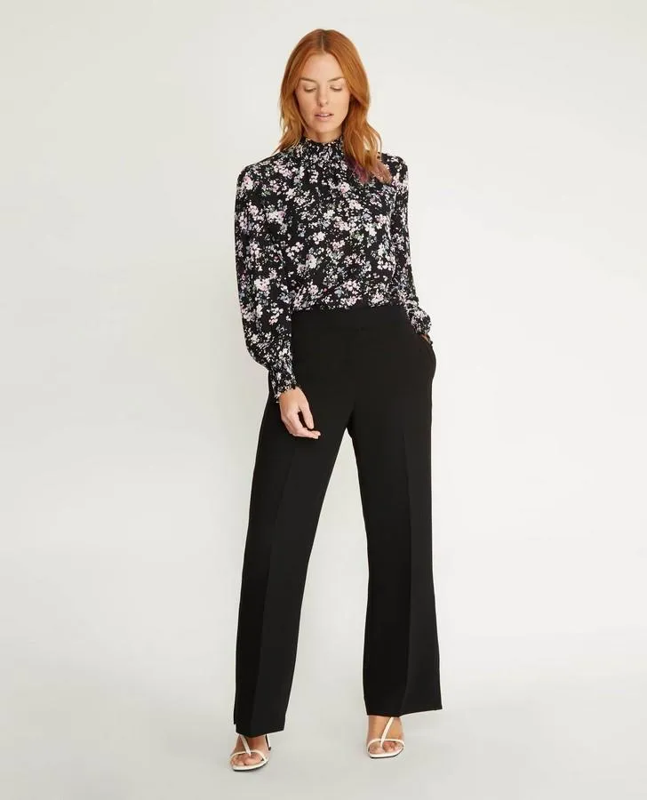 Blossoms High Neck Blouse