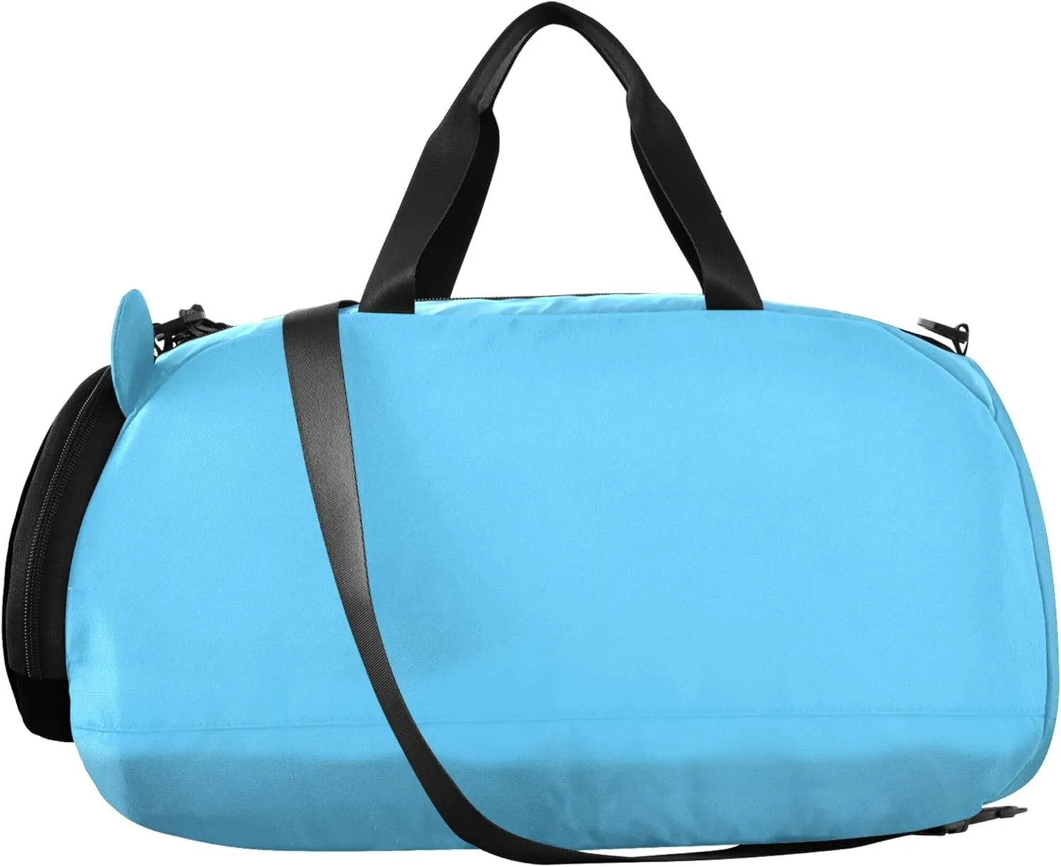 Blue Color Kids Cute Gym Bag with Shoes Compartment Lightweight Weekender Overnight Range Bag for Beach Swim Bags Pool Sports