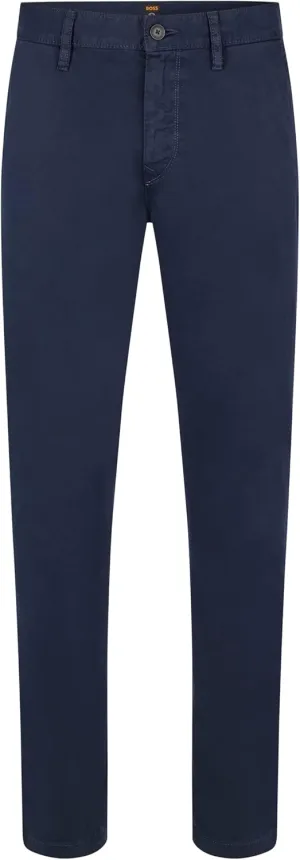 BOSS Men's Tapered Fit Cotton Blend Trousers