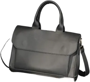 Business Vintage Men Handbag Briefcase Vegan Leather Laptop Bags Waterproof Portable Document