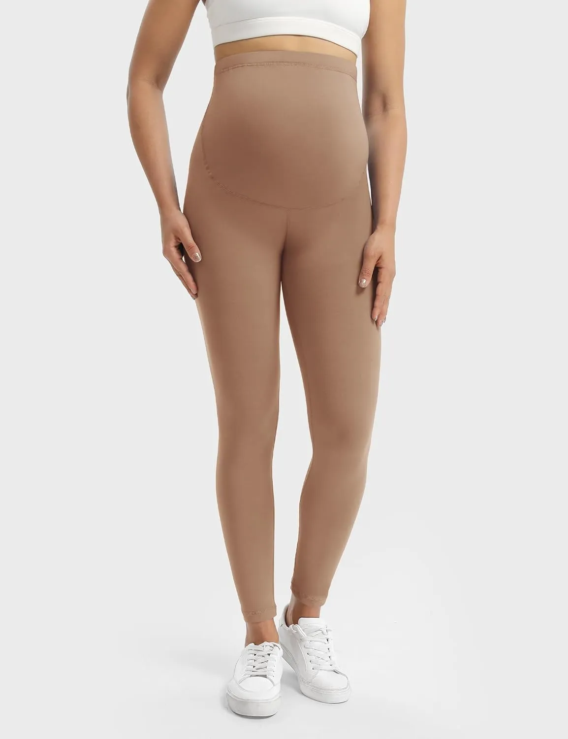 Buttergene Women's Maternity Leggings Over The Belly Maternity Workout Pants Pregnancy Yoga Leggings