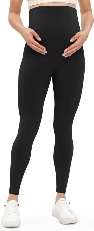 Buttergene Women's Maternity Leggings Over The Belly Maternity Workout Pants Pregnancy Yoga Leggings