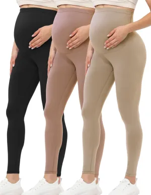 Buttergene Women's Maternity Leggings over the Belly Maternity Yoga Pants Workout Pregnancy Leggings