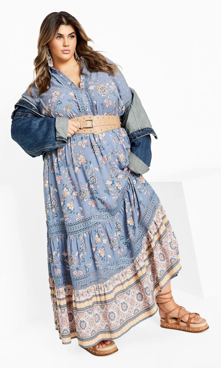 City Chic Women's Apparel Women's Angel Falls Maxi Dress