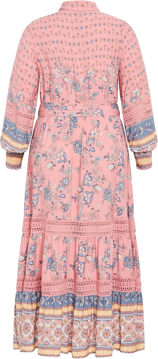 City Chic Women's Apparel Women's Angel Falls Maxi Dress