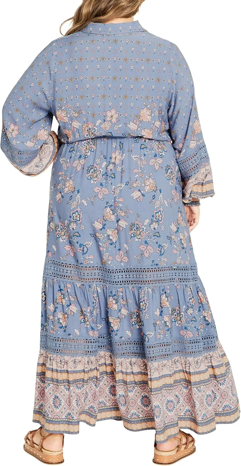 City Chic Women's Apparel Women's Angel Falls Maxi Dress