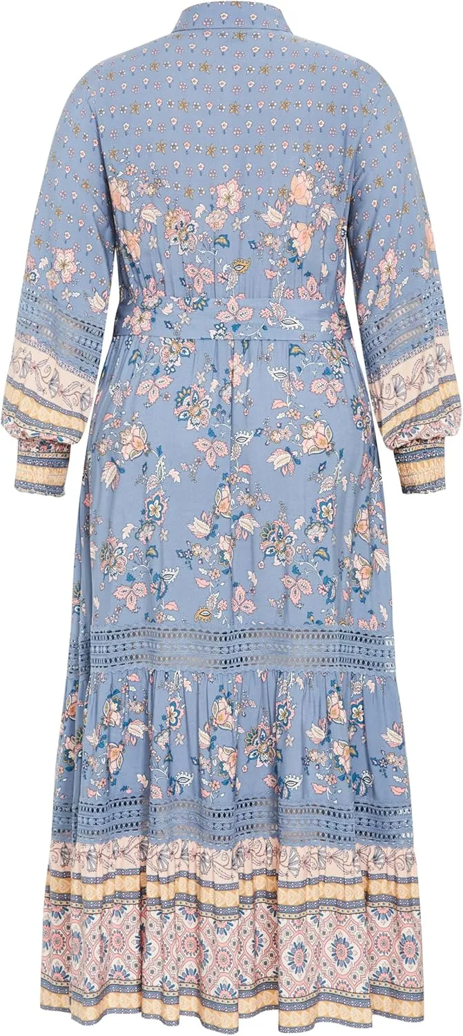 City Chic Women's Apparel Women's Angel Falls Maxi Dress