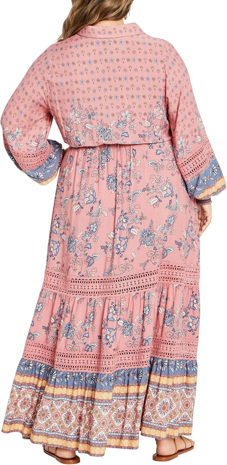 City Chic Women's Apparel Women's Angel Falls Maxi Dress