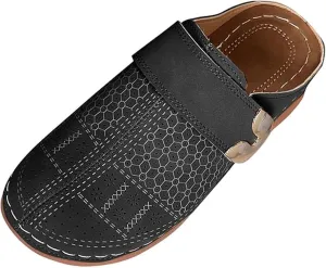 Clogs for Womens Mules Shoes Hollow Closed Toe Sandals Summer Casual Slip on Slippers Boho Outdoor Walking Flats Comfortable Beach Shoes