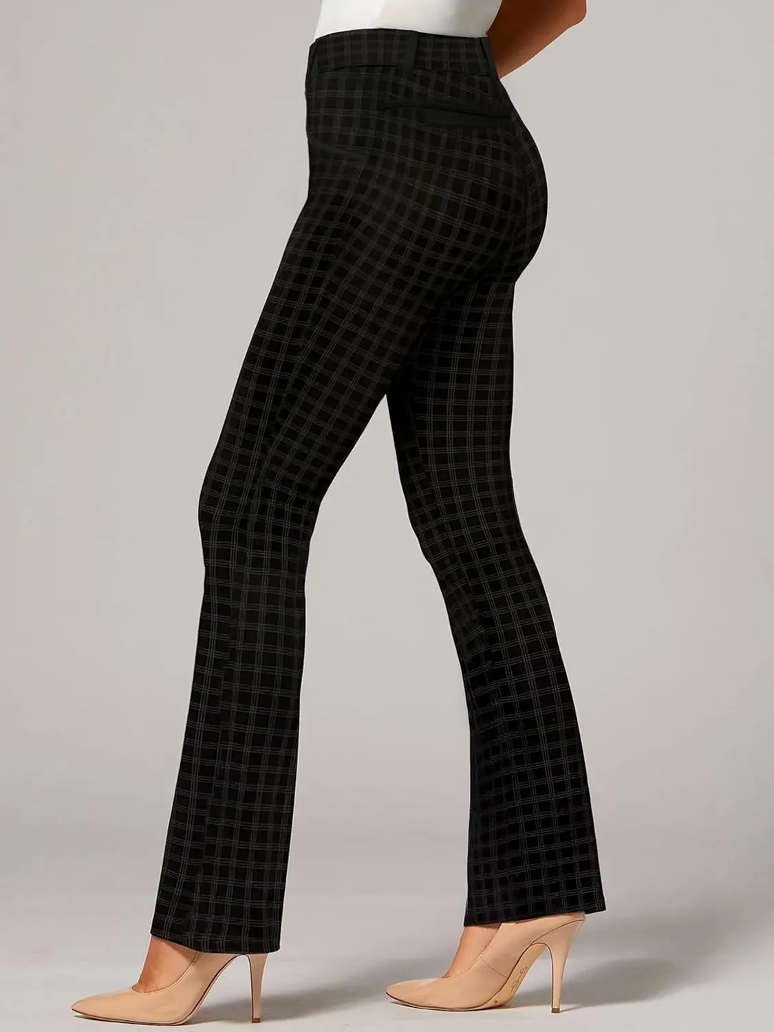 Conceited Dress Pants for Women with Pockets - Stretch Ponte Fabric - Wear to Work - Tummy Control (Available in Plus Size)