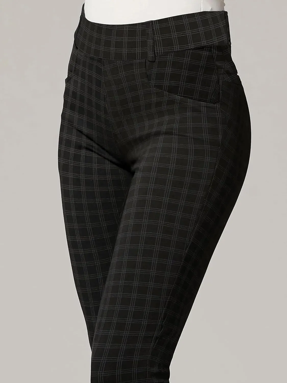 Conceited Dress Pants for Women with Pockets - Stretch Ponte Fabric - Wear to Work - Tummy Control (Available in Plus Size)