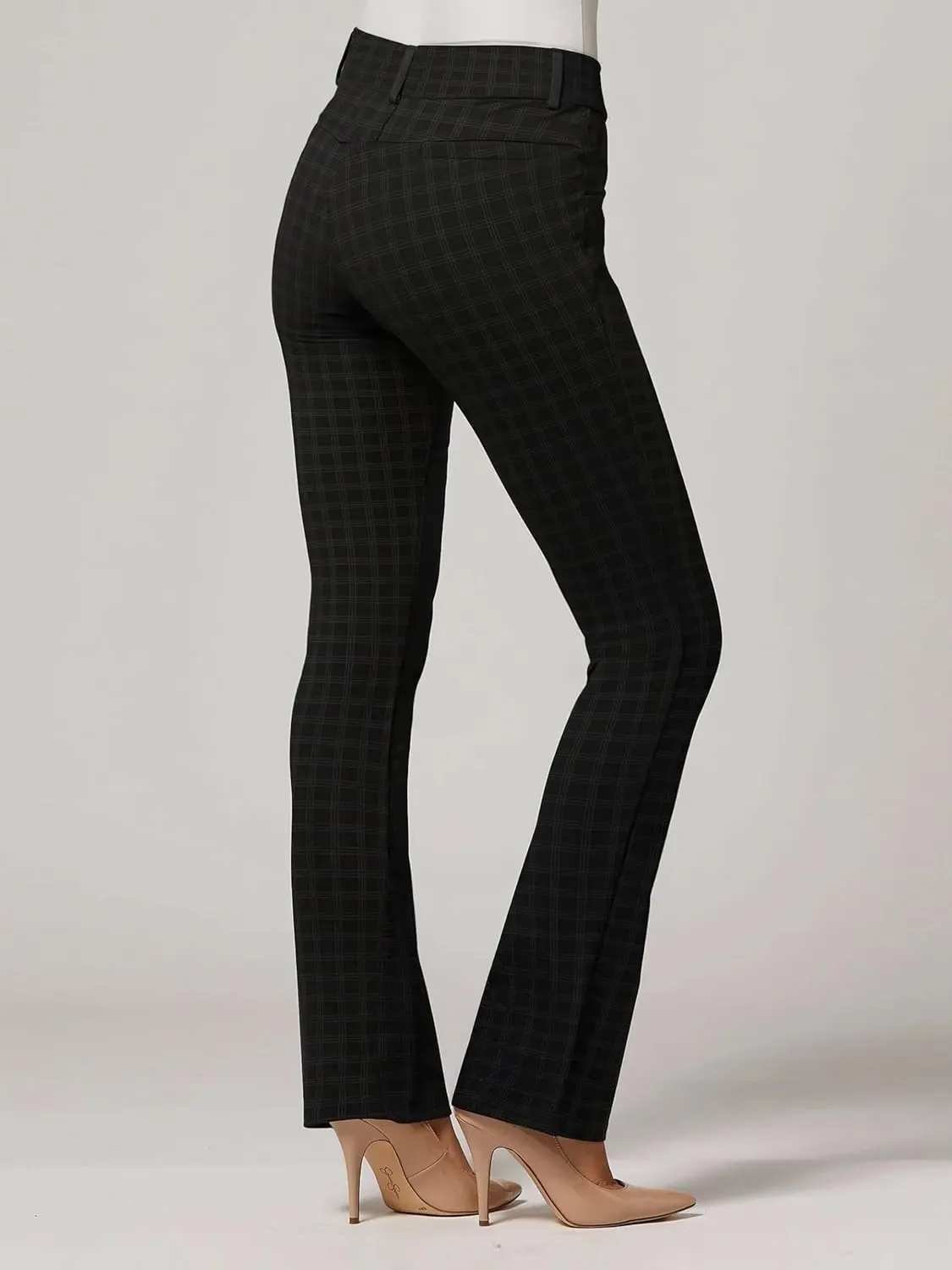 Conceited Dress Pants for Women with Pockets - Stretch Ponte Fabric - Wear to Work - Tummy Control (Available in Plus Size)