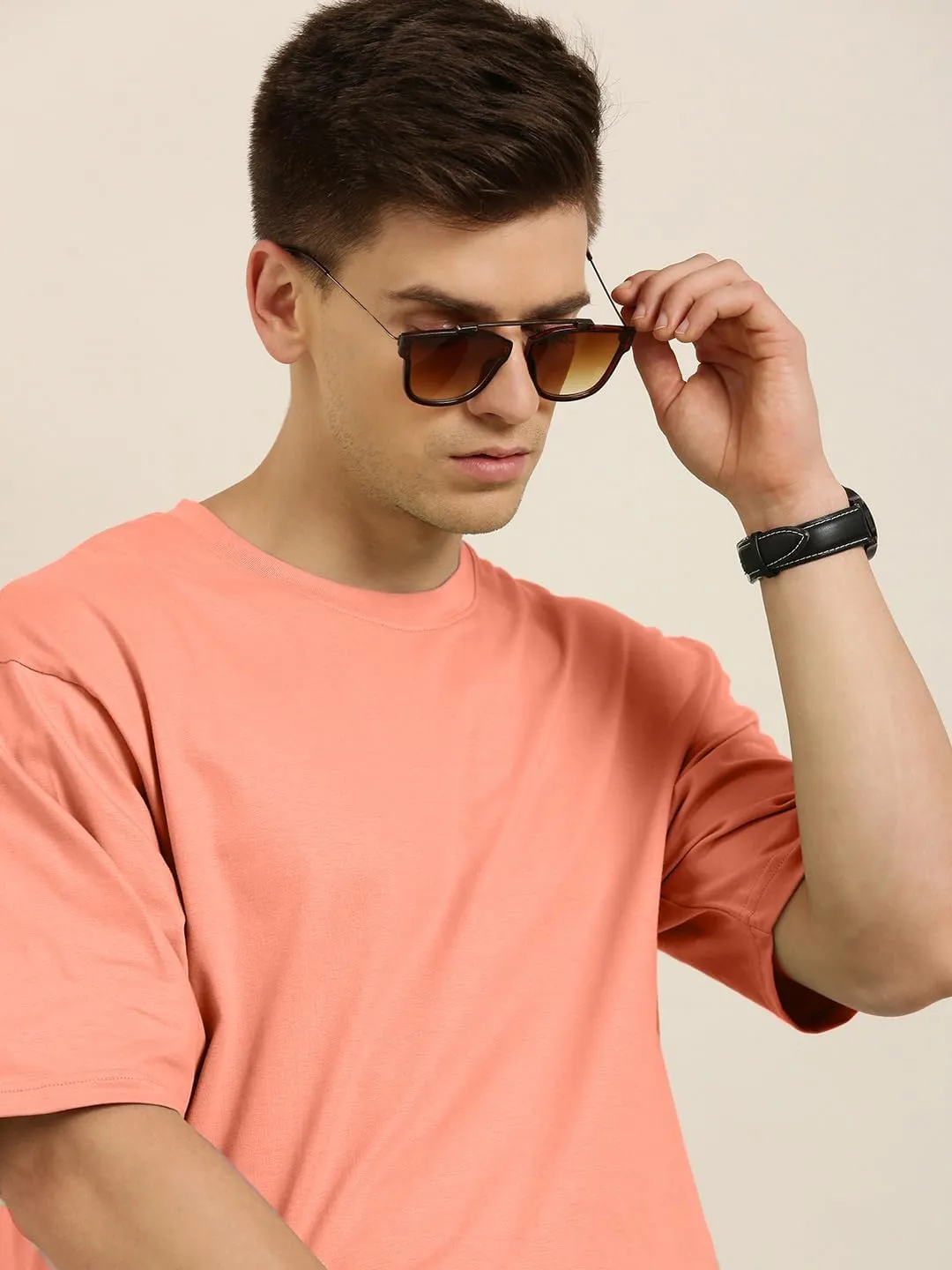 Cotton Half Sleeve Oversized T-Shirts for Men | Drop Shoulder Mens Oversized T-Shirts | Comfortable Gym T-Shirt