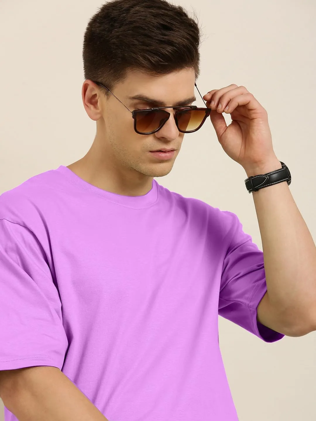 Cotton Half Sleeve Oversized T-Shirts for Men | Drop Shoulder Mens Oversized T-Shirts | Comfortable Gym T-Shirt