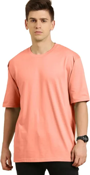 Cotton Half Sleeve Oversized T-Shirts for Men | Drop Shoulder Mens Oversized T-Shirts | Comfortable Gym T-Shirt