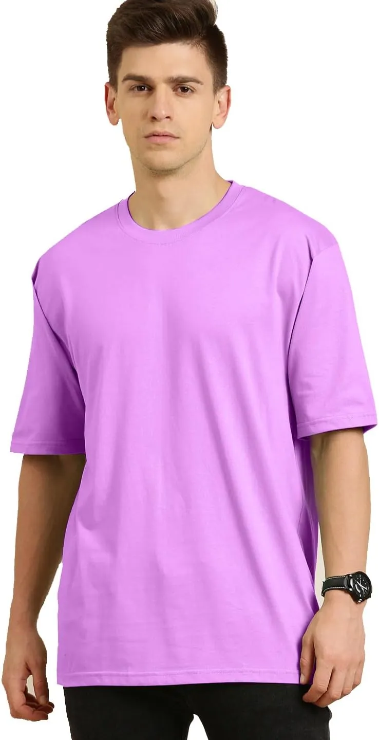 Cotton Half Sleeve Oversized T-Shirts for Men | Drop Shoulder Mens Oversized T-Shirts | Comfortable Gym T-Shirt