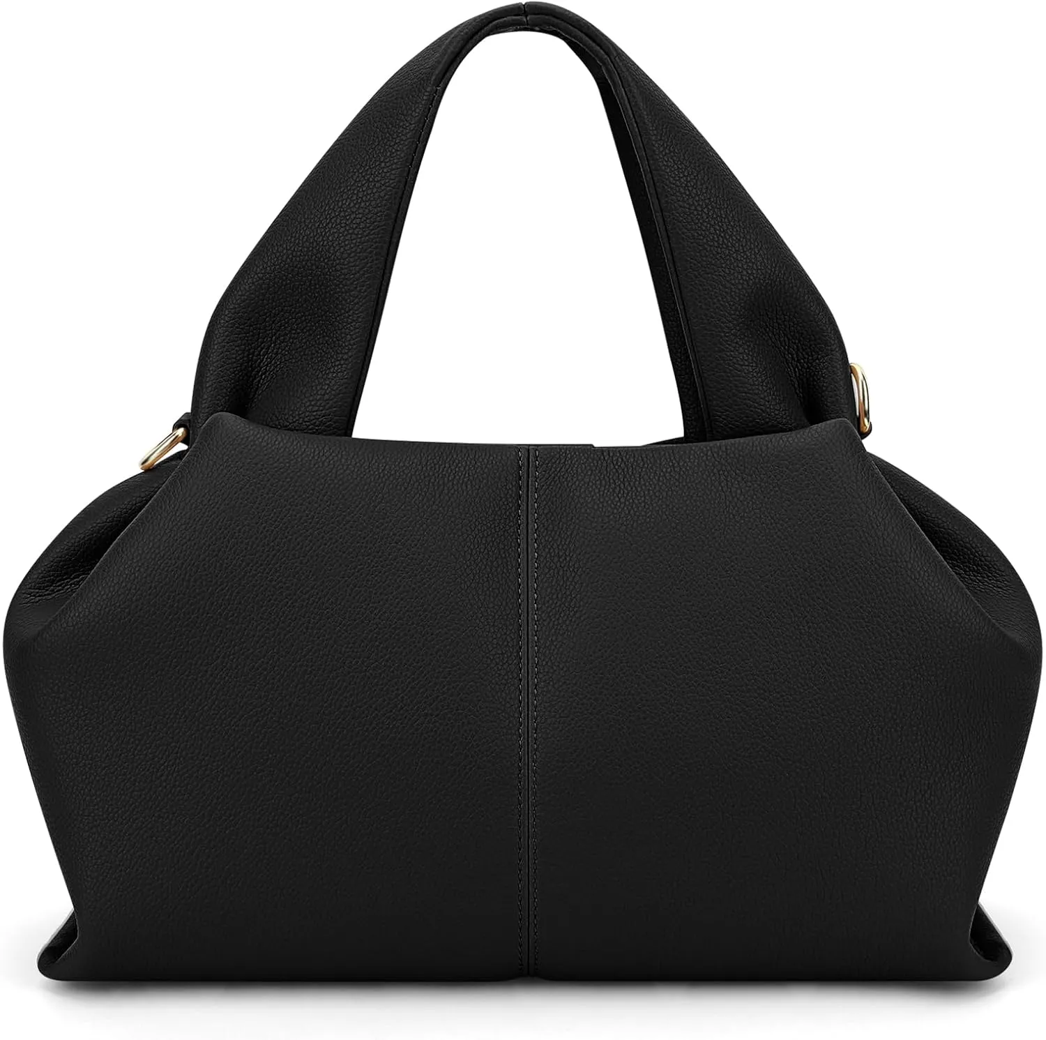 Crossbody Satchel Handbag for Women Shoulder Clutch Purse Dumpling Cloud Style Genuine Leather Bags for Daily Outfits