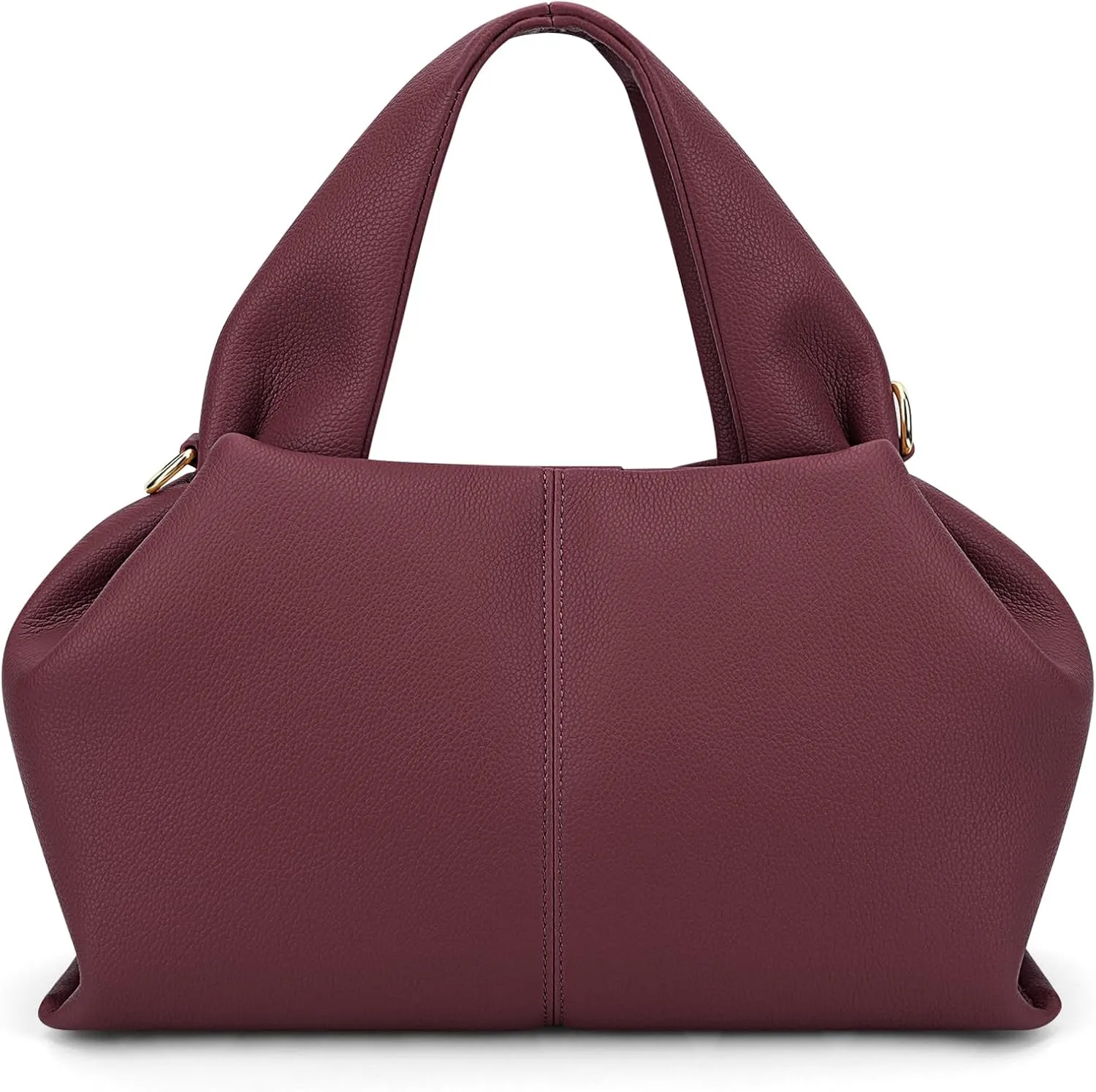 Crossbody Satchel Handbag for Women Shoulder Clutch Purse Dumpling Cloud Style Genuine Leather Bags for Daily Outfits