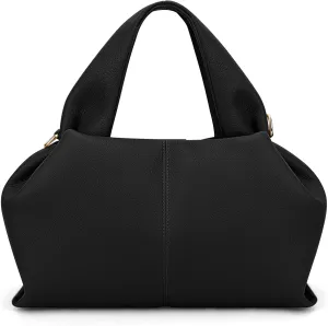 Crossbody Satchel Handbag for Women Shoulder Clutch Purse Dumpling Cloud Style Genuine Leather Bags for Daily Outfits