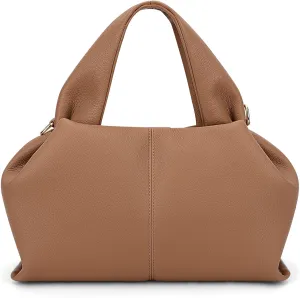 Crossbody Satchel Handbag for Women Shoulder Clutch Purse Dumpling Cloud Style Genuine Leather Bags for Daily Outfits