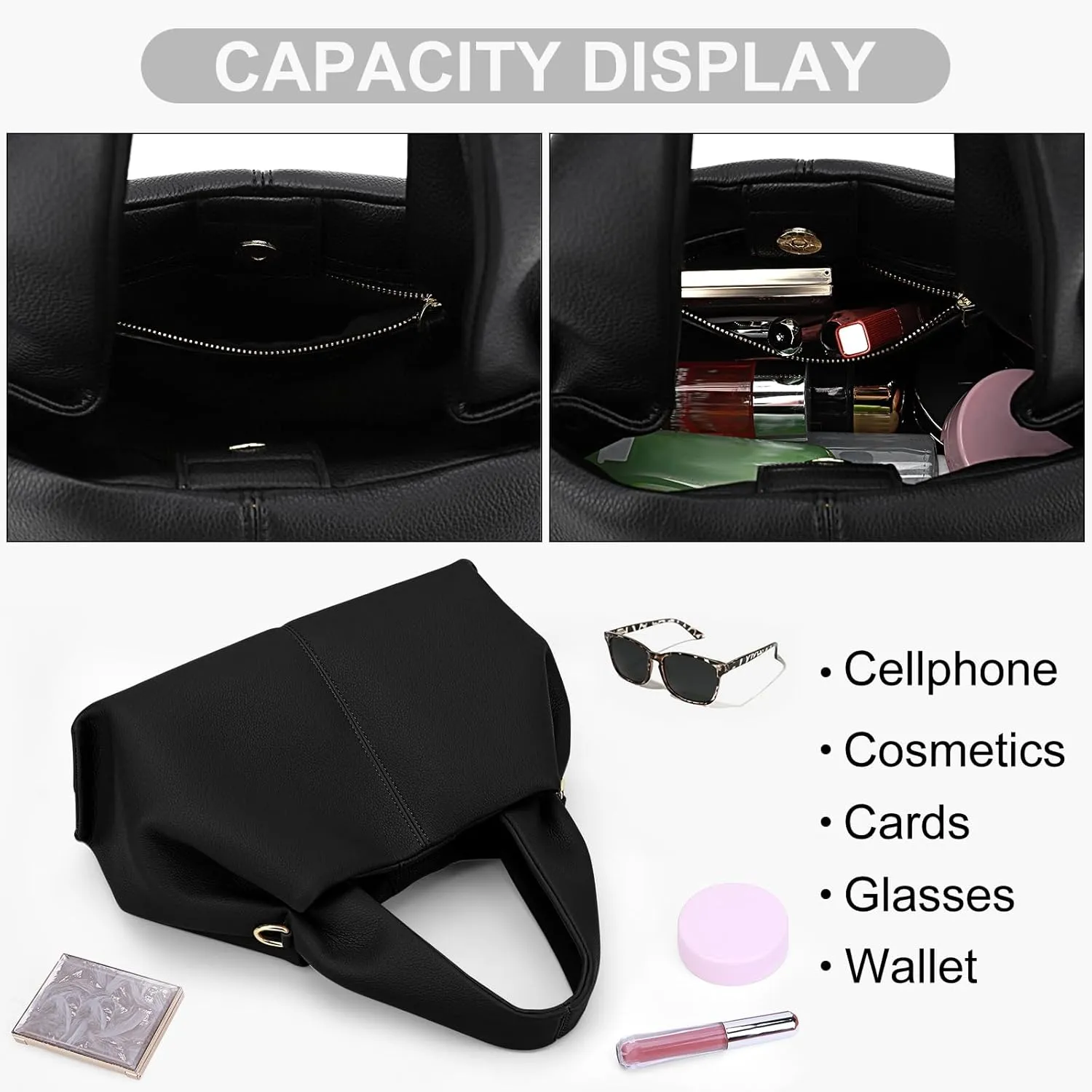 Crossbody Satchel Handbag for Women Shoulder Clutch Purse Dumpling Cloud Style Genuine Leather Bags for Daily Outfits