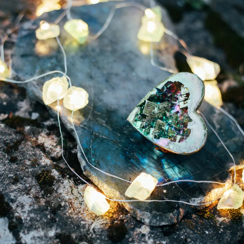 Crystal String Lights 78" | Fluorite