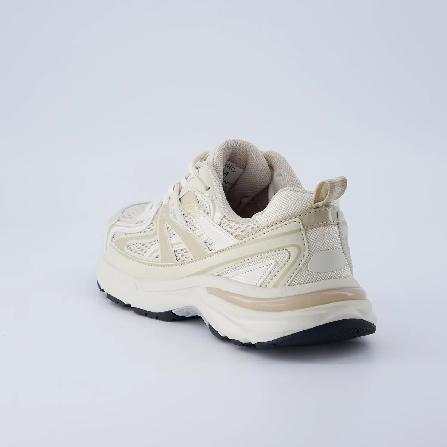 CUSHIONAIRE Sonic Womens Comfortable Casual Walking Sneakers  Fabric & Vegan Leather Lace-Up Trainer   Memory Foam