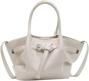 Cute Y2k Shoulder Bag for Women PU Leather Belted Hobo Bags Underarm Tote Handbag Mini Satchel Crossbody Purse 2025