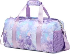 Dance Duffle Bag for Girls Sports Gym Bags with Wet Pocket Shoes Compartment Overnight Travel Duffel Bag for Girl Teens