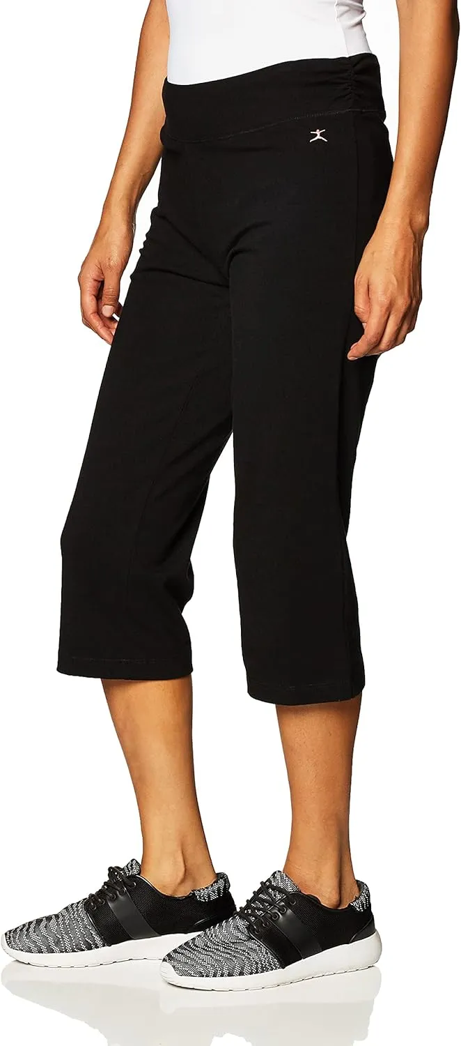 Danskin Women's Essential Sleek Fit Crop Pant